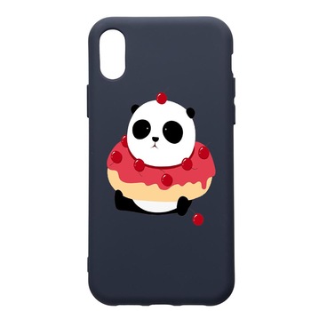 Husa Premium Silicon Compatibila Cu Apple IPhone XS / iPhone X, Sweet Panda, cu interiorul din material textil, protectie camera, Alaskan Blue, PAB585 Husa Premium Silicon Compatibila Cu Apple IPhone XS / iPhone X, Sweet Panda, cu interiorul din material textil, protectie camera, Alaskan Blue, PAB585