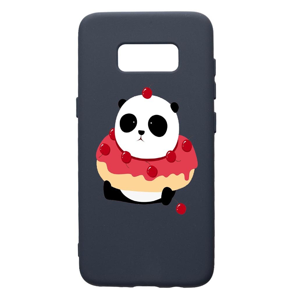 Husa Premium Silicon Compatibila Cu Samsung Galaxy S10E, Sweet Panda, cu interiorul din material textil, protectie camera, Alaskan Blue, PAB585