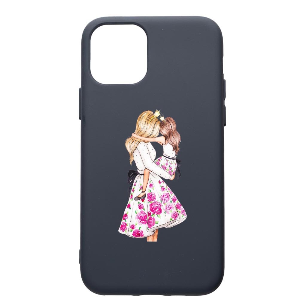 Husa Premium Silicon Compatibila Cu Apple IPhone 11 Pro Max, Mommy's Girl, cu interiorul din material textil, protectie camera, Alaskan Blue, PAB554