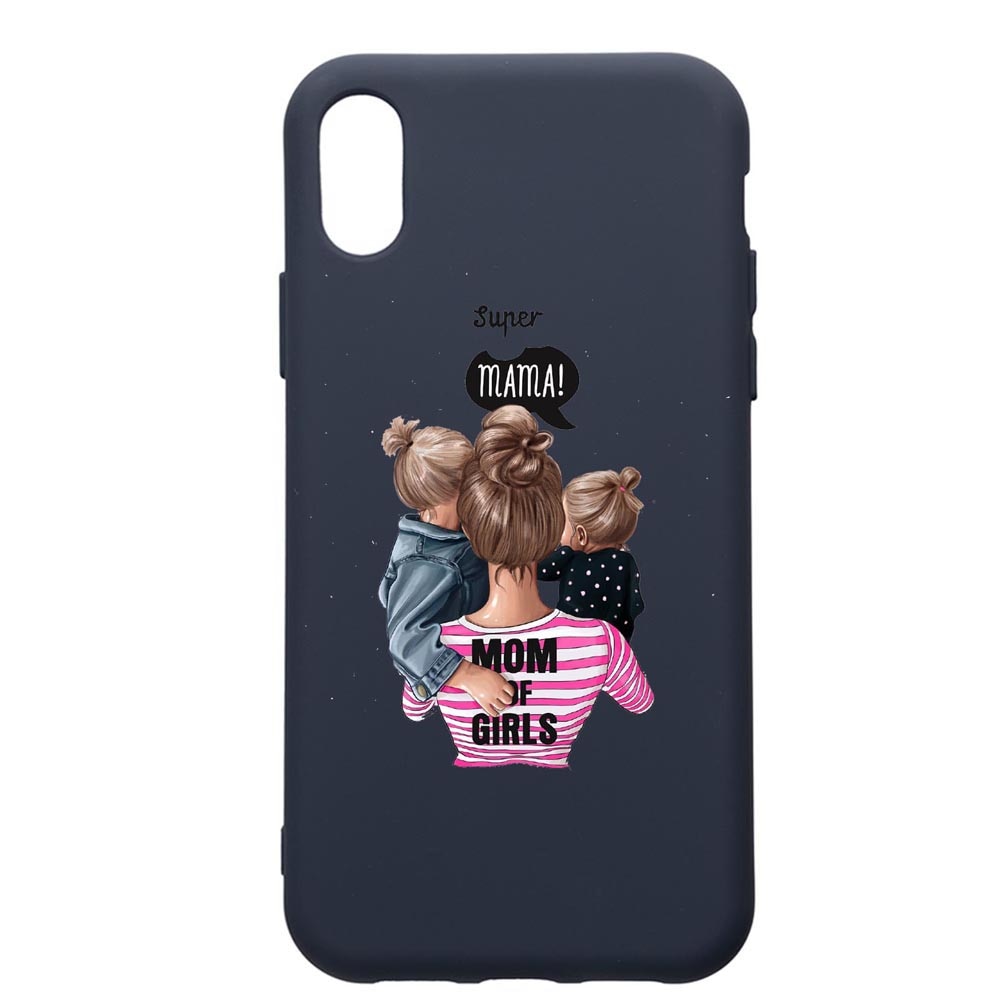 Husa Premium Silicon Compatibila Cu Samsung Galaxy A01, Super Mama, cu interiorul din material textil, protectie camera, Alaskan Blue, PAB556