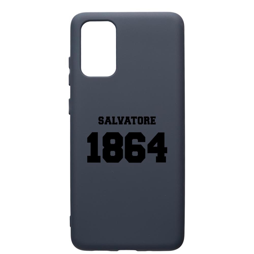 Husa Premium Silicon Compatibila Cu Samsung Galaxy S20 Plus, Vampire Diaries - Salvatore 1864, cu interiorul din material textil, protectie camera, Alaskan Blue, PAB582