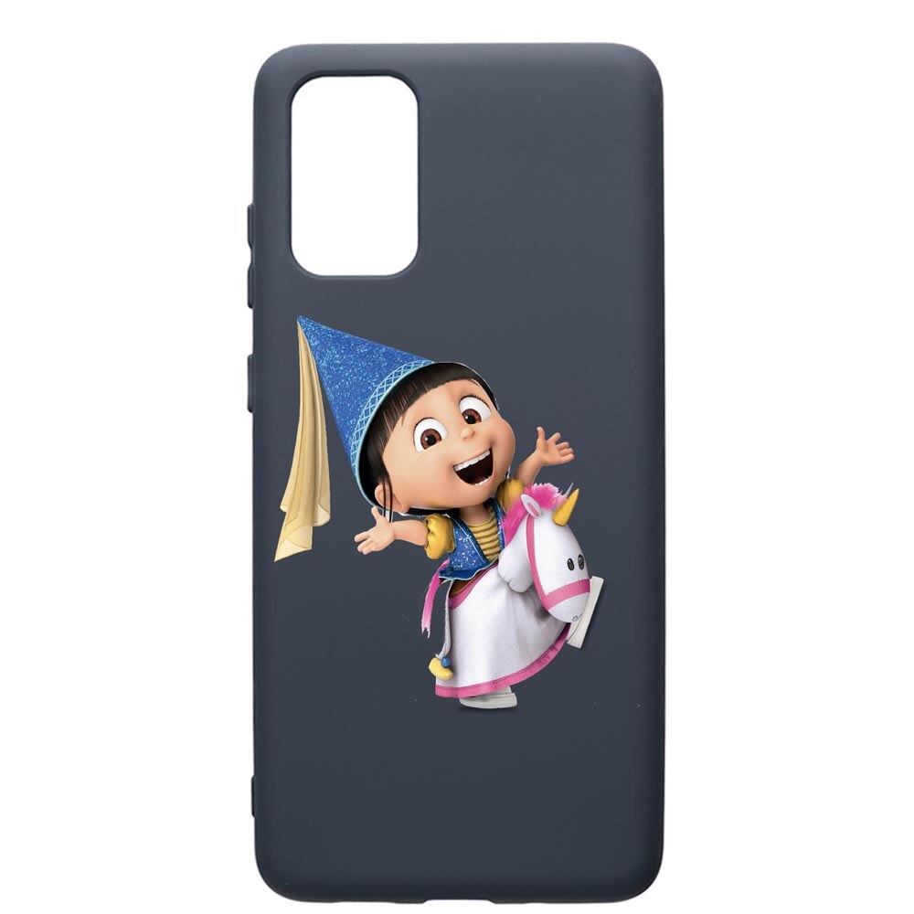 Husa Premium Silicon Compatibila Cu Samsung Galaxy S20 Plus, Despicable Me, Agnes, cu interiorul din material textil, protectie camera, Alaskan Blue, PAB220