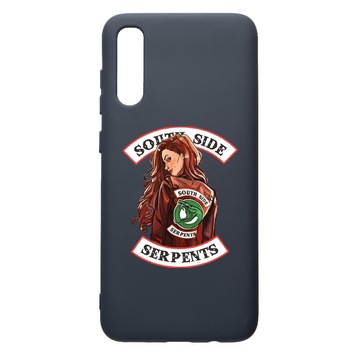 Husa Premium Silicon Compatibila Cu Samsung Galaxy A70, Riverdale - South Side Serpents, cu interiorul din material textil, protectie camera, Alaskan Blue, PAB606 Husa Premium Silicon Compatibila Cu Samsung Galaxy A70, Riverdale - South Side Serpents, cu interiorul din material textil, protectie camera, Alaskan Blue, PAB606