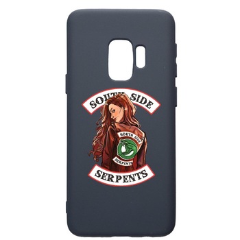 Husa Premium Silicon Compatibila Cu Samsung Galaxy S9, Riverdale - South Side Serpents, cu interiorul din material textil, protectie camera, Alaskan Blue, PAB606 Husa Premium Silicon Compatibila Cu Samsung Galaxy S9, Riverdale - South Side Serpents, cu interiorul din material textil, protectie camera, Alaskan Blue, PAB606