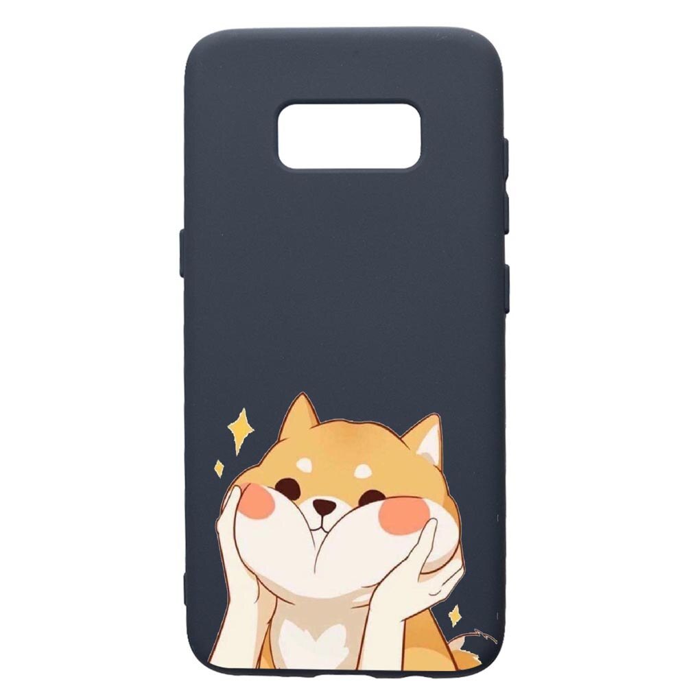 Husa Premium Silicon Compatibila Cu Samsung Galaxy S10E, Sweet Cat, cu interiorul din material textil, protectie camera, Alaskan Blue, PAB596