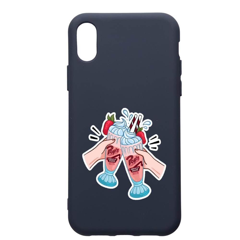 Husa Premium Silicon Compatibila Cu Samsung Galaxy A01, Riverdale Shake, cu interiorul din material textil, protectie camera, Alaskan Blue, PAB613