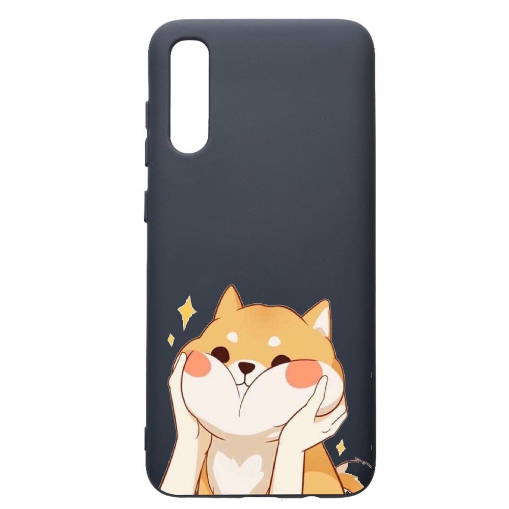 Husa Premium Silicon Compatibila Cu Samsung Galaxy A30S, Sweet Cat, cu interiorul din material textil, protectie camera, Alaskan Blue, PAB596