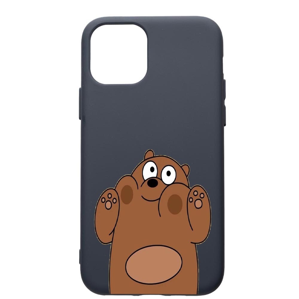 Husa Premium Silicon Compatibila Cu Apple IPhone 11, Bears, cu interiorul din material textil, protectie camera, Alaskan Blue, PAB589