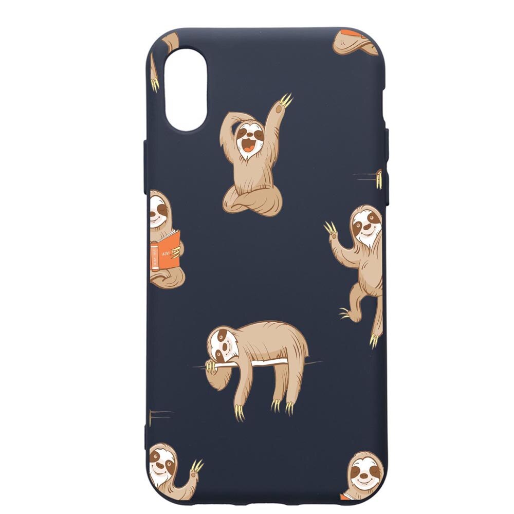 Husa Premium Silicon Compatibila Cu Huawei Y6 2019, Keep Calm - Be lazy, cu interiorul din material textil, protectie camera, Alaskan Blue, PAB598