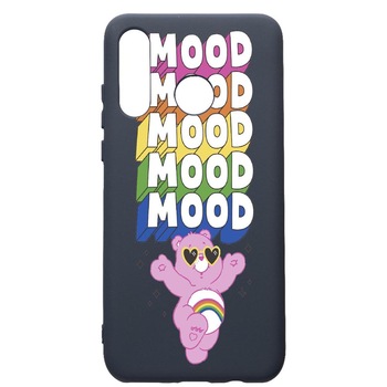 Husa Premium Silicon Compatibila Cu Huawei P30 Lite, Mood - Pink Bear, cu interiorul din material textil, protectie camera, Alaskan Blue, PAB599 Husa Premium Silicon Compatibila Cu Huawei P30 Lite, Mood - Pink Bear, cu interiorul din material textil, protectie camera, Alaskan Blue, PAB599