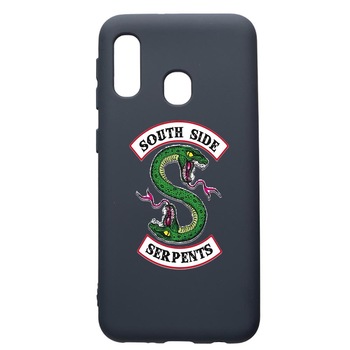 Husa Premium Silicon Compatibila Cu Samsung Galaxy A20E, Riverdale - South Side Serpents, cu interiorul din material textil, protectie camera, Alaskan Blue, PAB605 Husa Premium Silicon Compatibila Cu Samsung Galaxy A20E, Riverdale - South Side Serpents, cu interiorul din material textil, protectie camera, Alaskan Blue, PAB605