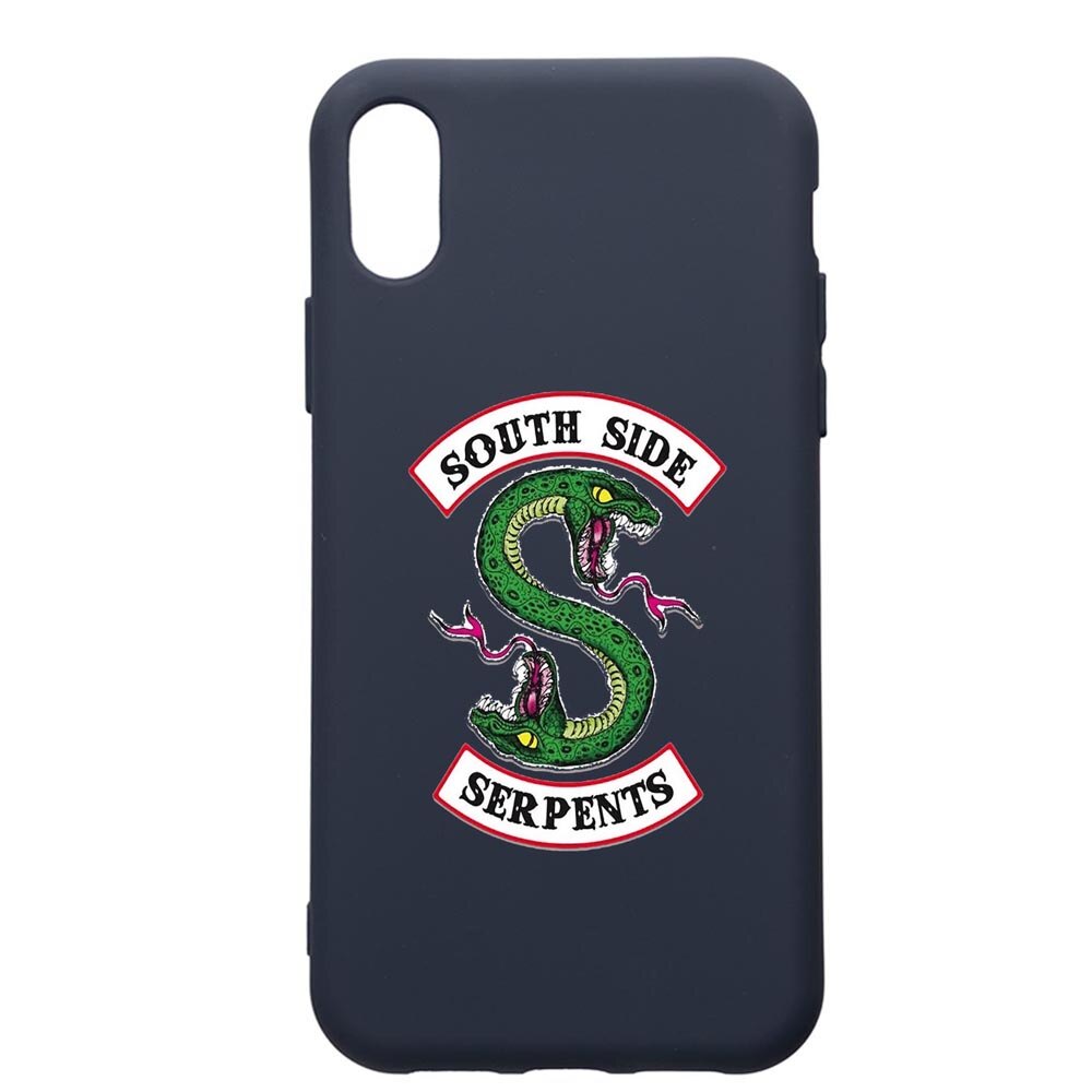 Husa Premium Silicon Compatibila Cu Samsung Galaxy A10, Riverdale - South Side Serpents, cu interiorul din material textil, protectie camera, Alaskan Blue, PAB605