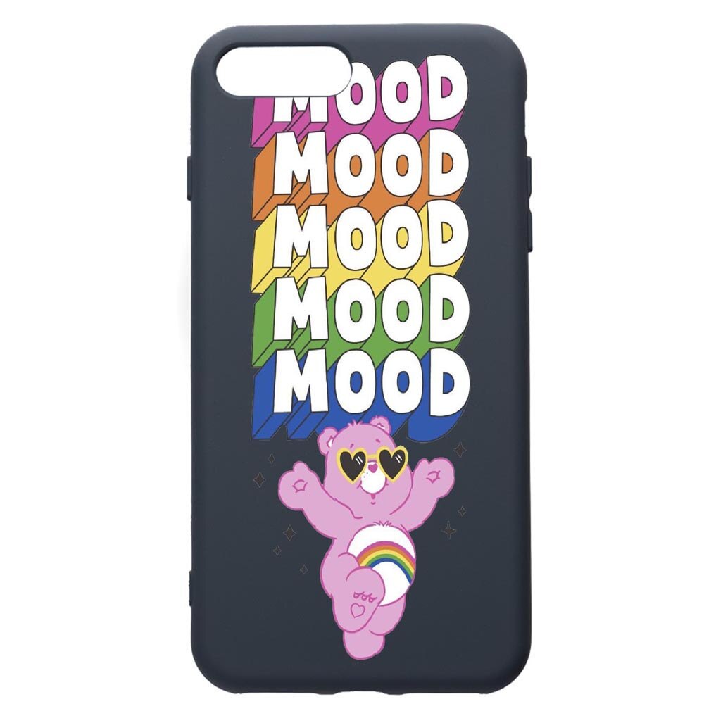 Husa Premium Silicon Compatibila Cu Apple iPhone 8 Plus / iPhone 7 Plus, Mood - Pink Bear, cu interiorul din material textil, protectie camera, Alaskan Blue, PAB599