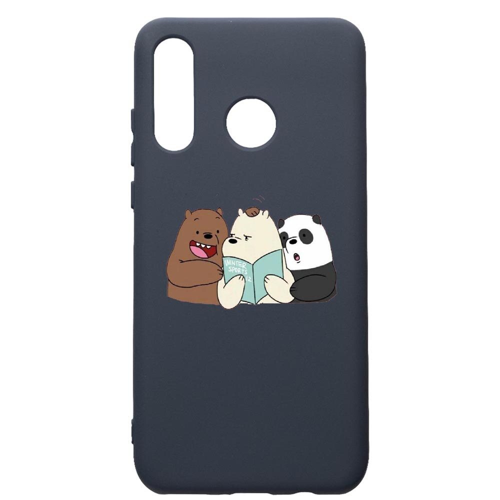 Husa Premium Silicon Compatibila Cu Huawei P30 Lite, Winter Sports, cu interiorul din material textil, protectie camera, Alaskan Blue, PAB601