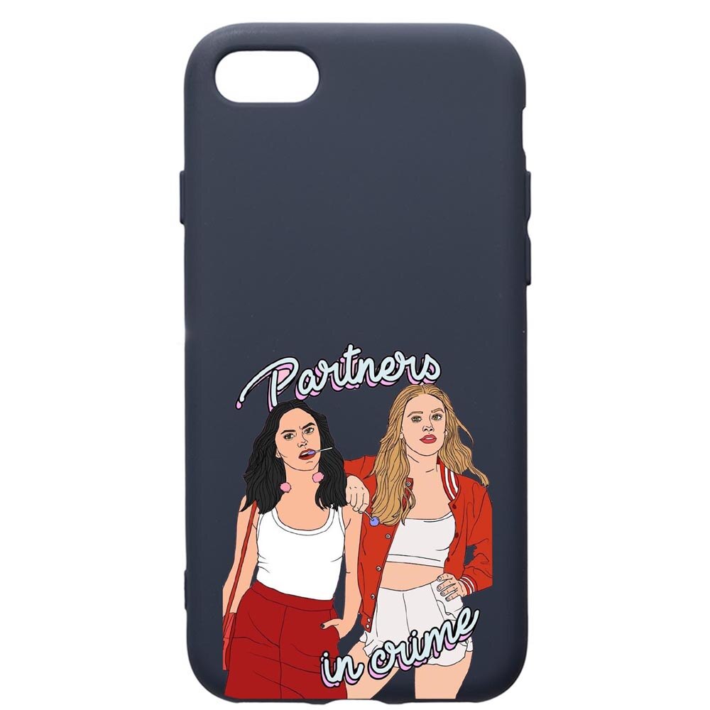 Husa Premium Silicon Compatibila Cu Apple IPhone SE 2 / iPhone 8 / iPhone 7, Riverdale Crime, cu interiorul din material textil, protectie camera, Alaskan Blue, PAB621