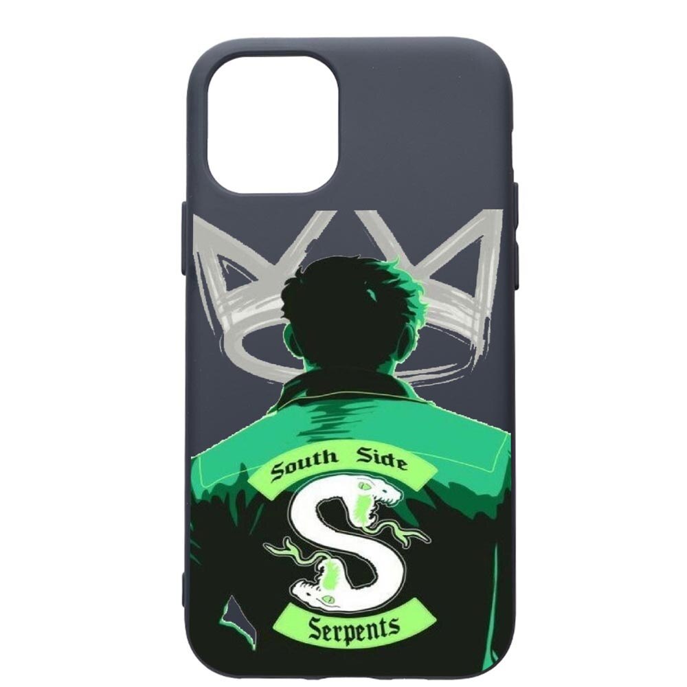 Husa Premium Silicon Compatibila Cu Apple IPhone 12 Pro, Riverdale - South Side Serpents, cu interiorul din material textil, protectie camera, Alaskan Blue, PAB620