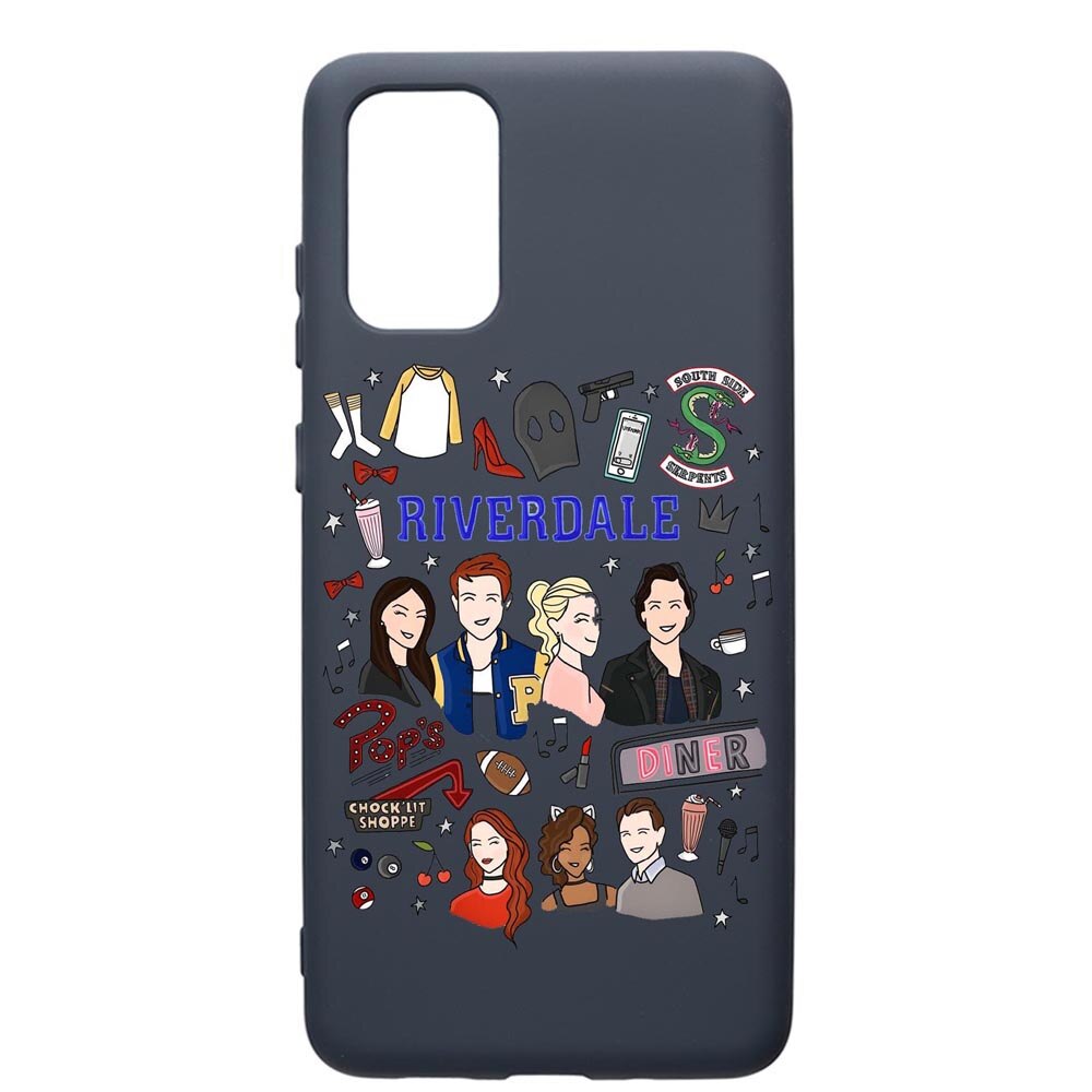 Husa Premium Silicon Compatibila Cu Samsung Galaxy S20 Plus, Riverdale, cu interiorul din material textil, protectie camera, Alaskan Blue, PAB607