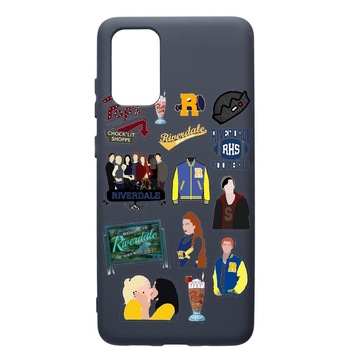 Husa Premium Silicon Compatibila Cu Samsung Galaxy S20 Plus, Riverdale, cu interiorul din material textil, protectie camera, Alaskan Blue, PAB608 Husa Premium Silicon Compatibila Cu Samsung Galaxy S20 Plus, Riverdale, cu interiorul din material textil, protectie camera, Alaskan Blue, PAB608