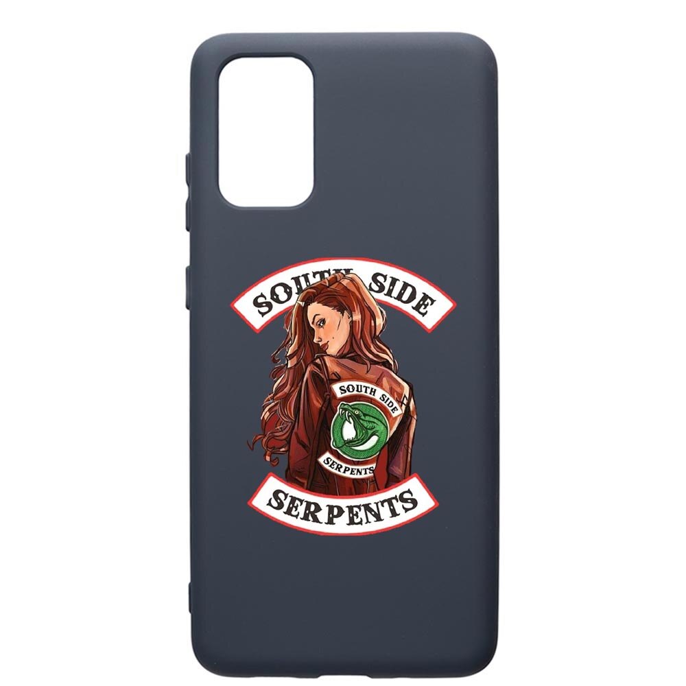 Husa Premium Silicon Compatibila Cu Samsung Galaxy S20 Plus, Riverdale - South Side Serpents, cu interiorul din material textil, protectie camera, Alaskan Blue, PAB606