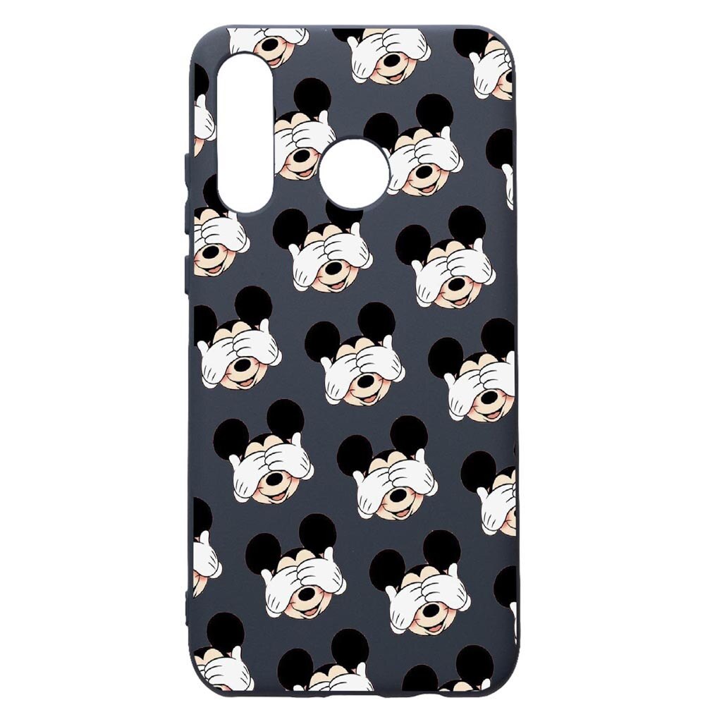 Husa Premium Silicon Compatibila Cu Huawei P30 Lite, Mini Mouse, cu interiorul din material textil, protectie camera, Alaskan Blue, PAB603