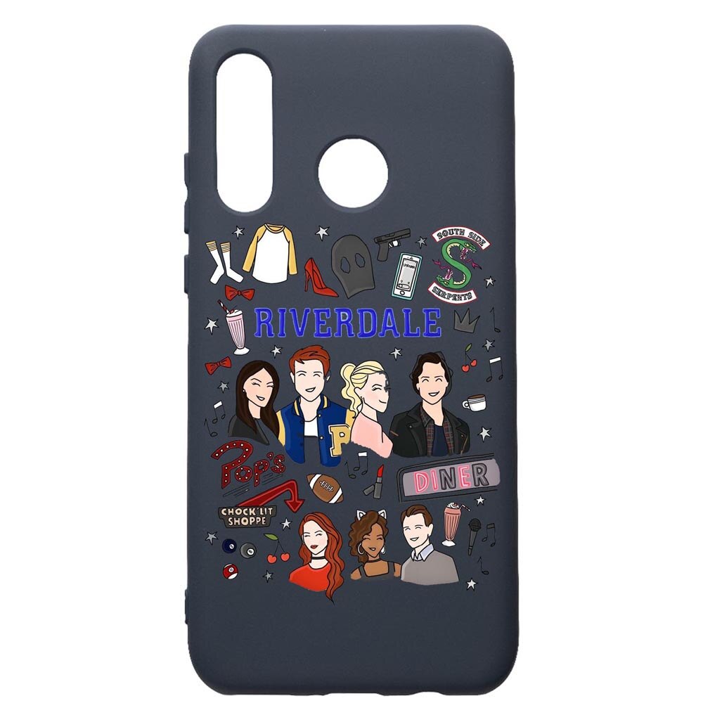 Husa Premium Silicon Compatibila Cu Huawei P30 Lite, Riverdale, cu interiorul din material textil, protectie camera, Alaskan Blue, PAB607