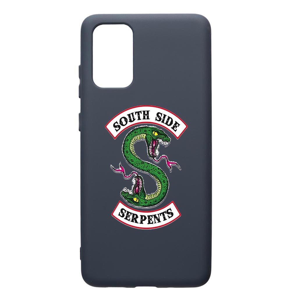 Husa Premium Silicon Compatibila Cu Samsung Galaxy S20 Plus, Riverdale - South Side Serpents, cu interiorul din material textil, protectie camera, Alaskan Blue, PAB605