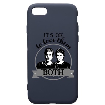 Husa Premium Silicon Compatibila Cu Apple IPhone SE 2 / iPhone 8 / iPhone 7, Vampire Diaries, cu interiorul din material textil, protectie camera, Alaskan Blue, PAB584 Husa Premium Silicon Compatibila Cu Apple IPhone SE 2 / iPhone 8 / iPhone 7, Vampire Diaries, cu interiorul din material textil, protectie camera, Alaskan Blue, PAB584