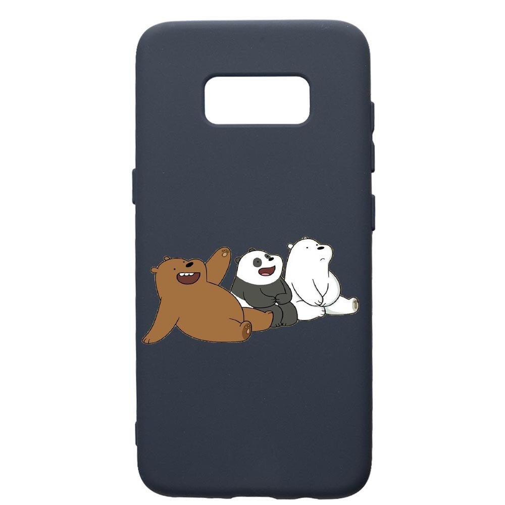 Husa Premium Silicon Compatibila Cu Samsung Galaxy S10E, Keep Calm - Bears, cu interiorul din material textil, protectie camera, Alaskan Blue, PAB587