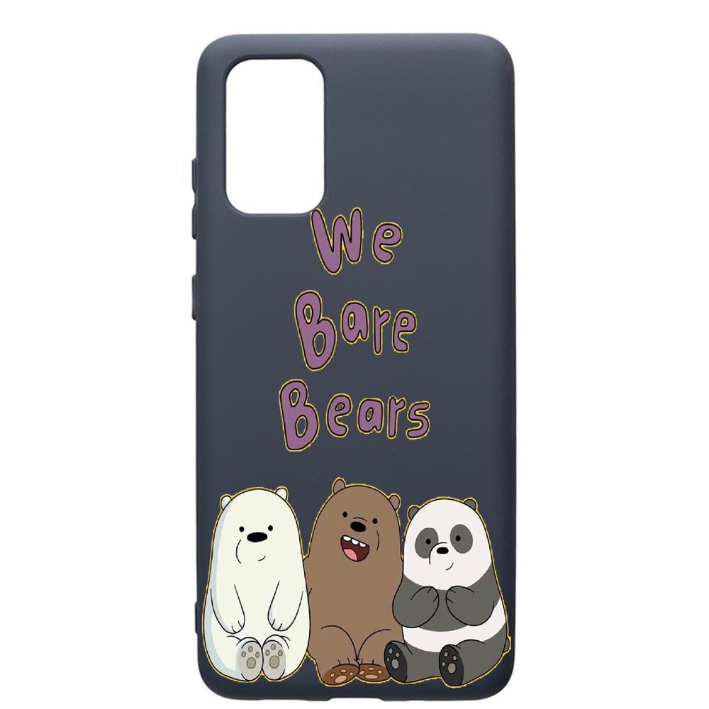 Husa Premium Silicon Compatibila Cu Samsung Galaxy S20 Plus, We Bare Bears, cu interiorul din material textil, protectie camera, Alaskan Blue, PAB588