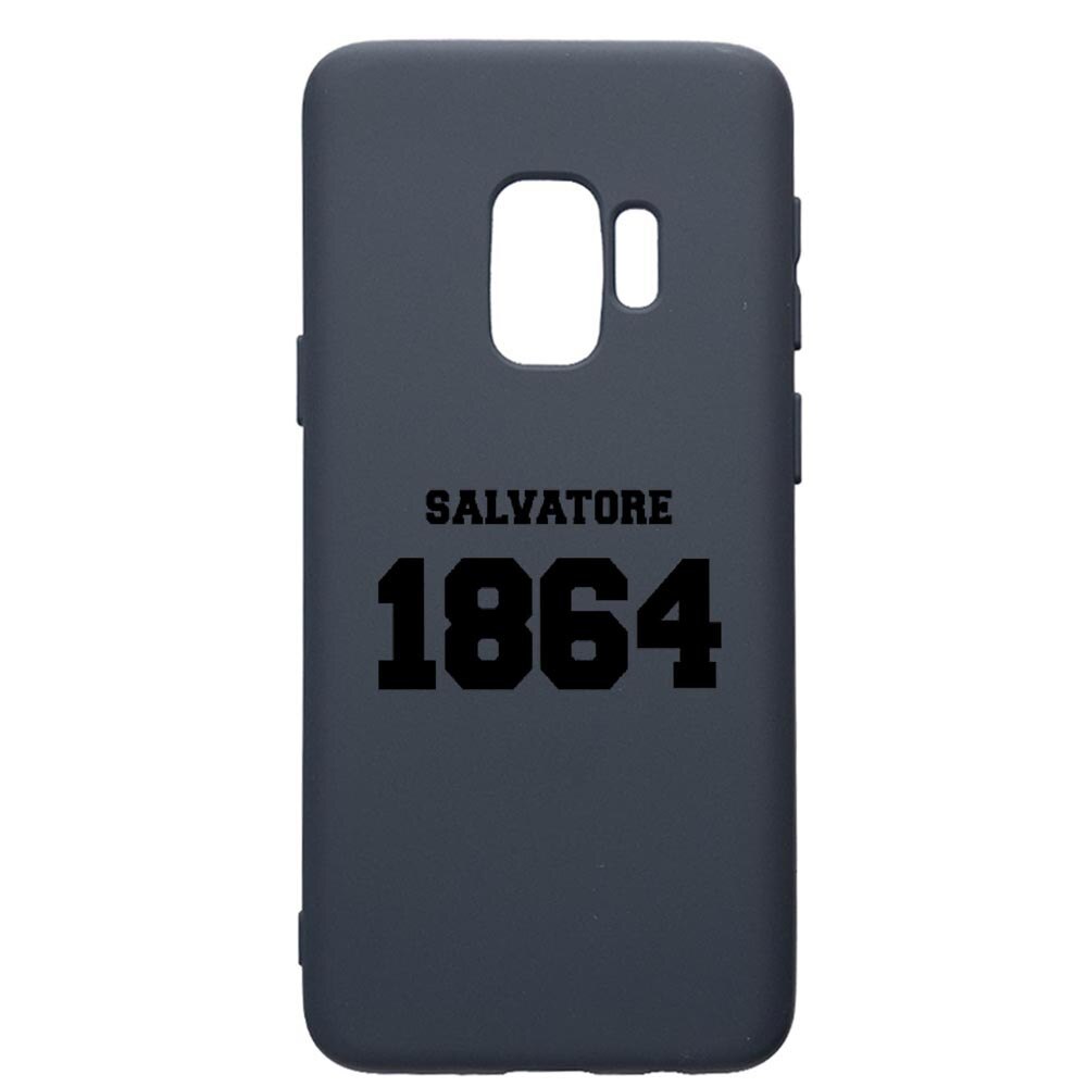 Husa Premium Silicon Compatibila Cu Samsung Galaxy S9, Vampire Diaries - Salvatore 1864, cu interiorul din material textil, protectie camera, Alaskan Blue, PAB582