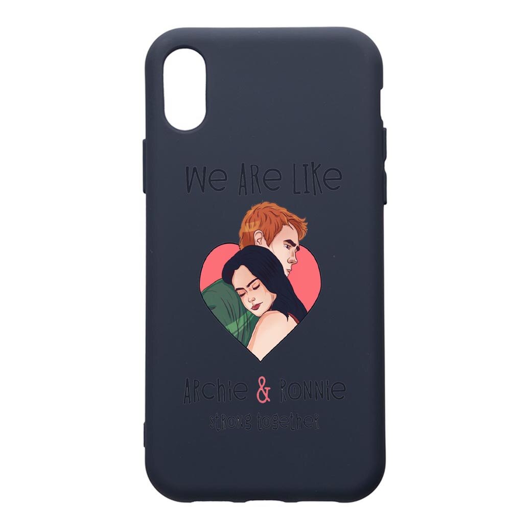 Husa Premium Silicon Compatibila Cu Apple IPhone XS / iPhone X, Riverdale Love, cu interiorul din material textil, protectie camera, Alaskan Blue, PAB624