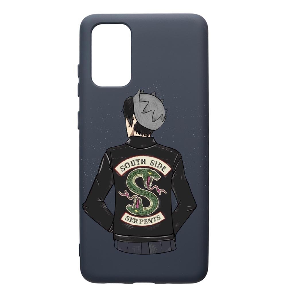 Husa Premium Silicon Compatibila Cu Samsung Galaxy S20 Plus, Riverdale - South Side Serpents, cu interiorul din material textil, protectie camera, Alaskan Blue, PAB619