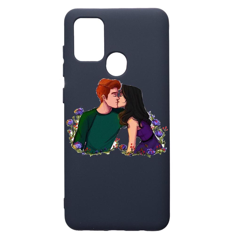 Husa Premium Silicon Compatibila Cu Samsung Galaxy A21S, Riverdale Love, cu interiorul din material textil, protectie camera, Alaskan Blue, PAB622