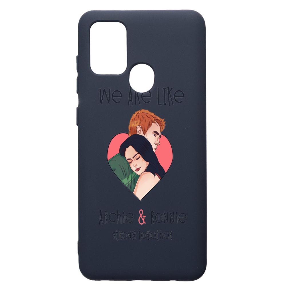 Husa Premium Silicon Compatibila Cu Samsung Galaxy A21S, Riverdale Love, cu interiorul din material textil, protectie camera, Alaskan Blue, PAB624