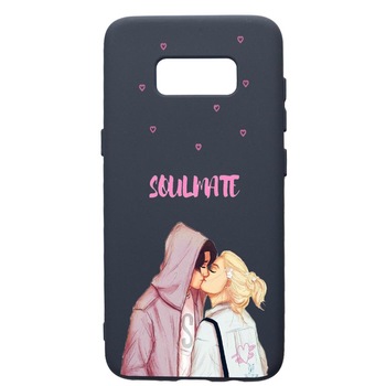 Husa Premium Silicon Compatibila Cu Samsung Galaxy S8, Happy Flowers, cu interiorul din material textil, protectie camera, Alaskan Blue, PAB626 Husa Premium Silicon Compatibila Cu Samsung Galaxy S8, Happy Flowers, cu interiorul din material textil, protectie camera, Alaskan Blue, PAB626