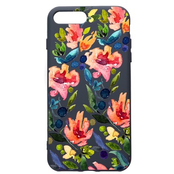 Husa Premium Silicon Compatibila Cu Apple iPhone 8 Plus / iPhone 7 Plus, Spring Flowers, cu interiorul din material textil, protectie camera, Alaskan Blue, PAB628 Husa Premium Silicon Compatibila Cu Apple iPhone 8 Plus / iPhone 7 Plus, Spring Flowers, cu interiorul din material textil, protectie camera, Alaskan Blue, PAB628
