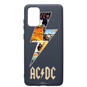 Husa Premium Silicon Compatibila Cu Samsung Galaxy S20 Plus, AC/DC, cu interiorul din material textil, protectie camera, Alaskan Blue, PAB534 Husa Premium Silicon Compatibila Cu Samsung Galaxy S20 Plus, AC/DC, cu interiorul din material textil, protectie camera, Alaskan Blue, PAB534