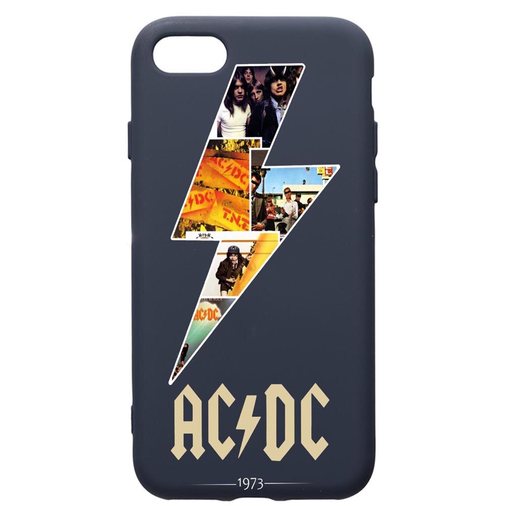 Husa Premium Silicon Compatibila Cu Apple IPhone SE 2 / iPhone 8 / iPhone 7, AC/DC, cu interiorul din material textil, protectie camera, Alaskan Blue, PAB534