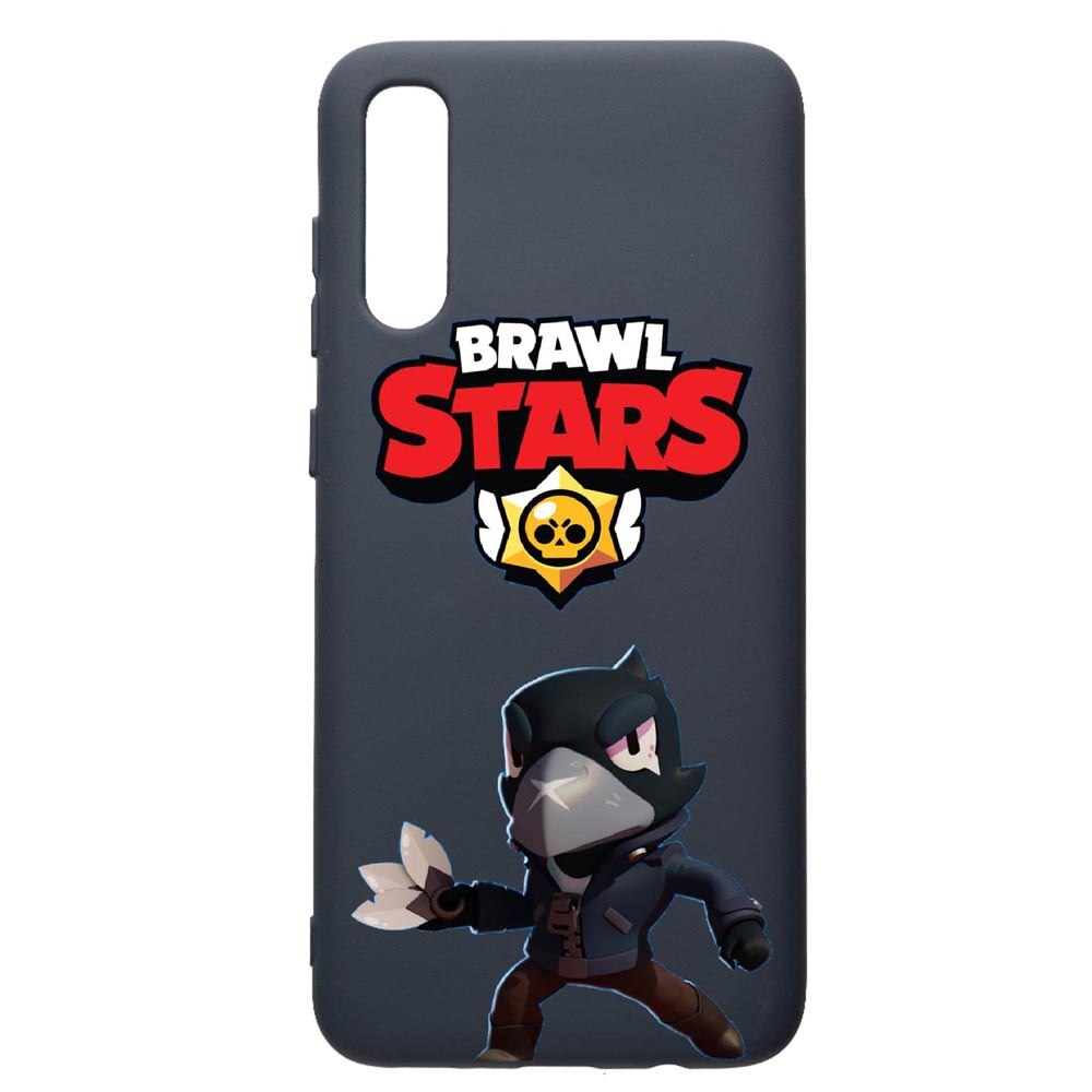 Husa Premium Silicon Compatibila Cu Samsung Galaxy A30S, Brawl Stars Crow, cu interiorul din material textil, protectie camera, Alaskan Blue, PAB644