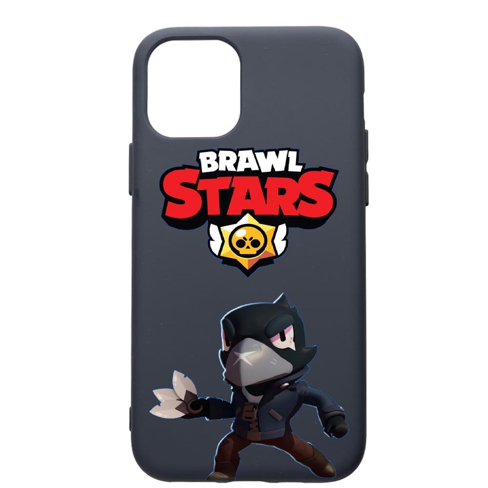 Husa Premium Silicon Compatibila Cu Apple IPhone 12 Pro, Brawl Stars Crow, cu interiorul din material textil, protectie camera, Alaskan Blue, PAB644