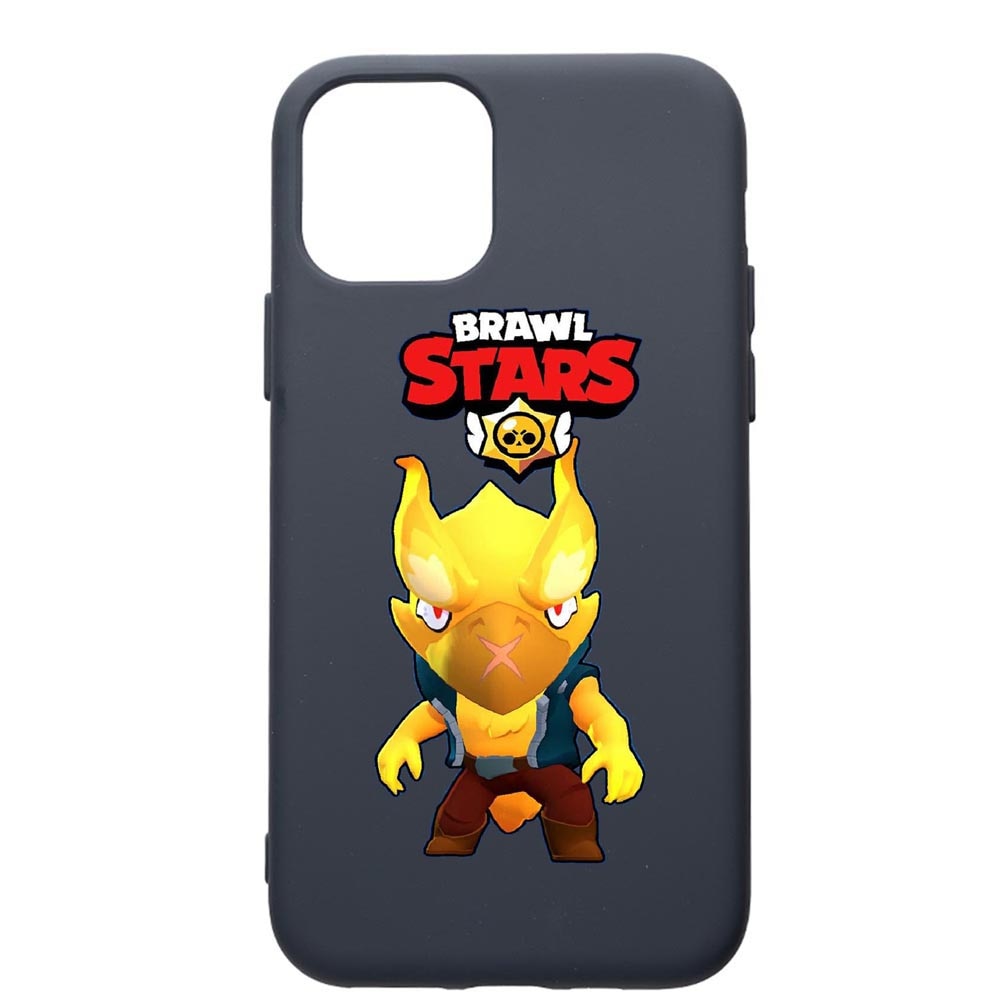 Husa Premium Silicon Compatibila Cu Apple IPhone 12 Pro, Brawl Stars Phoenix Crow, cu interiorul din material textil, protectie camera, Alaskan Blue, PAB645