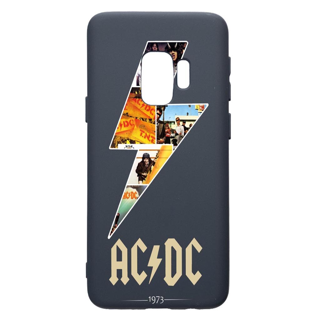 Husa Premium Silicon Compatibila Cu Samsung Galaxy S9, AC/DC, cu interiorul din material textil, protectie camera, Alaskan Blue, PAB534