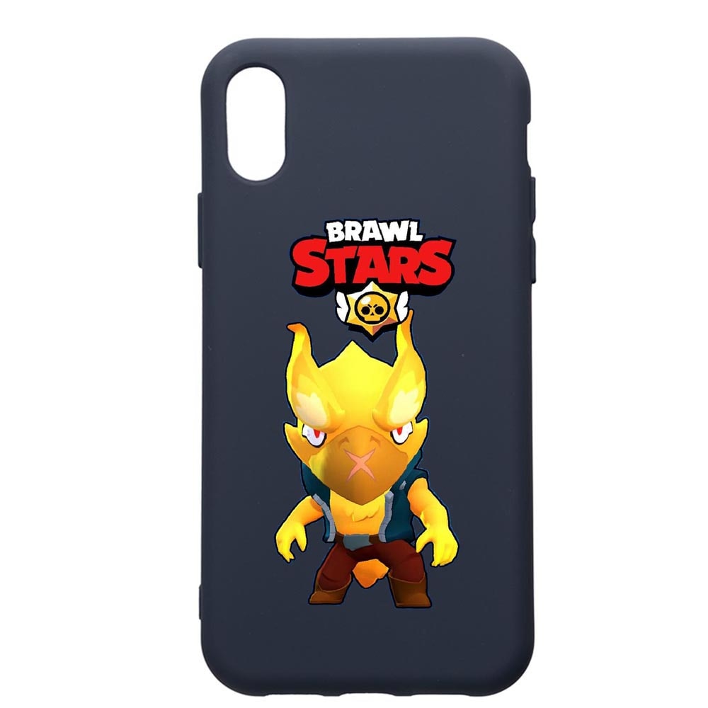 Husa Premium Silicon Compatibila Cu Huawei Y5 2019, Brawl Stars Phoenix Crow, cu interiorul din material textil, protectie camera, Alaskan Blue, PAB645