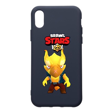 Husa Premium Silicon Compatibila Cu Apple IPhone XS / iPhone X, Brawl Stars Phoenix Crow, cu interiorul din material textil, protectie camera, Alaskan Blue, PAB645 Husa Premium Silicon Compatibila Cu Apple IPhone XS / iPhone X, Brawl Stars Phoenix Crow, cu interiorul din material textil, protectie camera, Alaskan Blue, PAB645