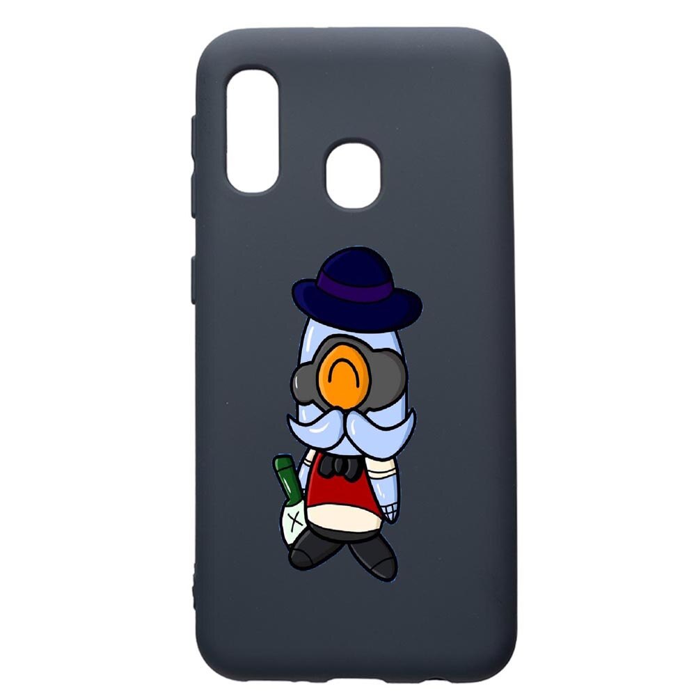 Husa Premium Silicon Compatibila Cu Samsung Galaxy A20E, Brawl Stars, cu interiorul din material textil, protectie camera, Alaskan Blue, PAB649