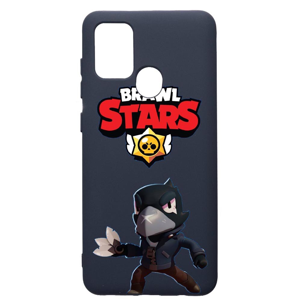 Husa Premium Silicon Compatibila Cu Samsung Galaxy A21S, Brawl Stars Crow, cu interiorul din material textil, protectie camera, Alaskan Blue, PAB644