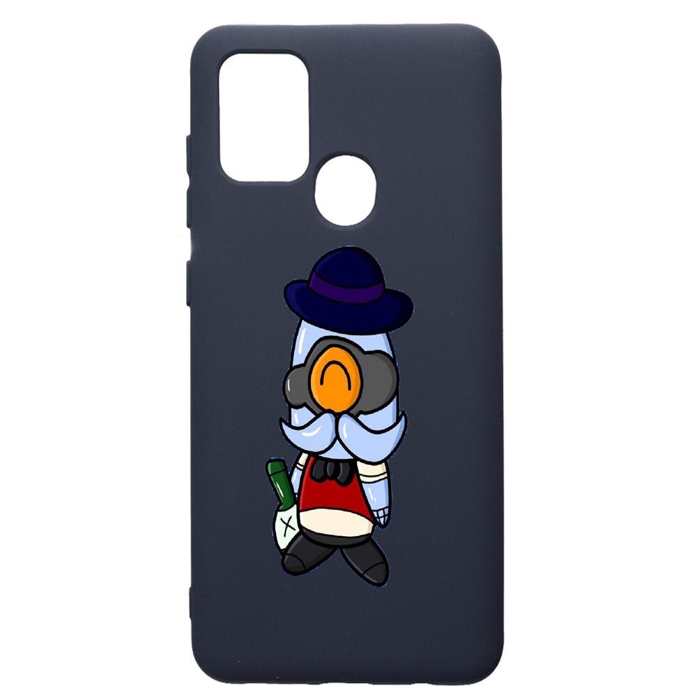 Husa Premium Silicon Compatibila Cu Samsung Galaxy A21S, Brawl Stars, cu interiorul din material textil, protectie camera, Alaskan Blue, PAB649