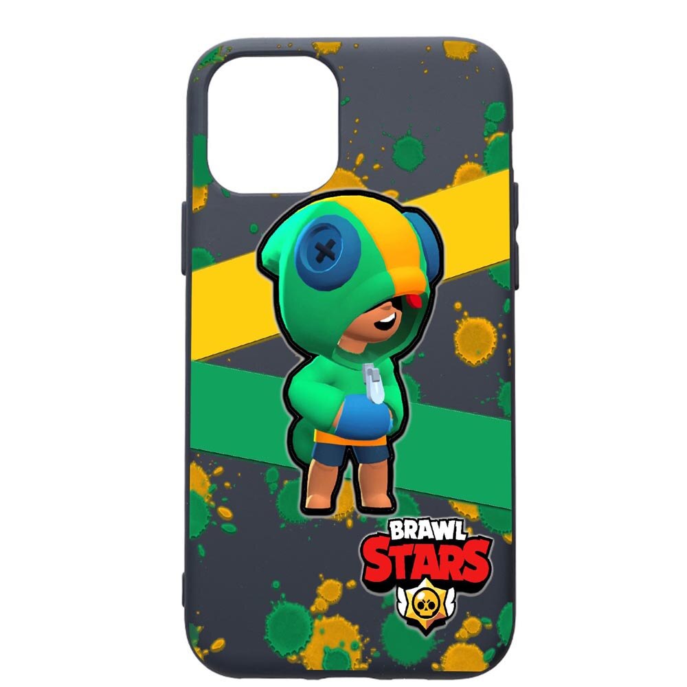 Husa Premium Silicon Compatibila Cu Apple IPhone 12 Pro, Brawl Stars Leon, cu interiorul din material textil, protectie camera, Alaskan Blue, PAB647