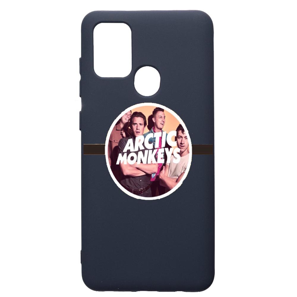 Husa Premium Silicon Compatibila Cu Samsung Galaxy A21S, Arctic Monkey, cu interiorul din material textil, protectie camera, Alaskan Blue, PAB549