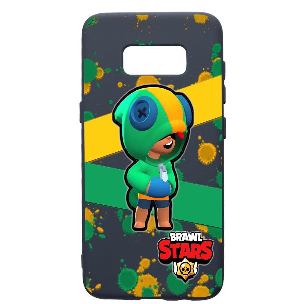 Husa Premium Silicon Compatibila Cu Samsung Galaxy S8, Brawl Stars Leon, cu interiorul din material textil, protectie camera, Alaskan Blue, PAB647